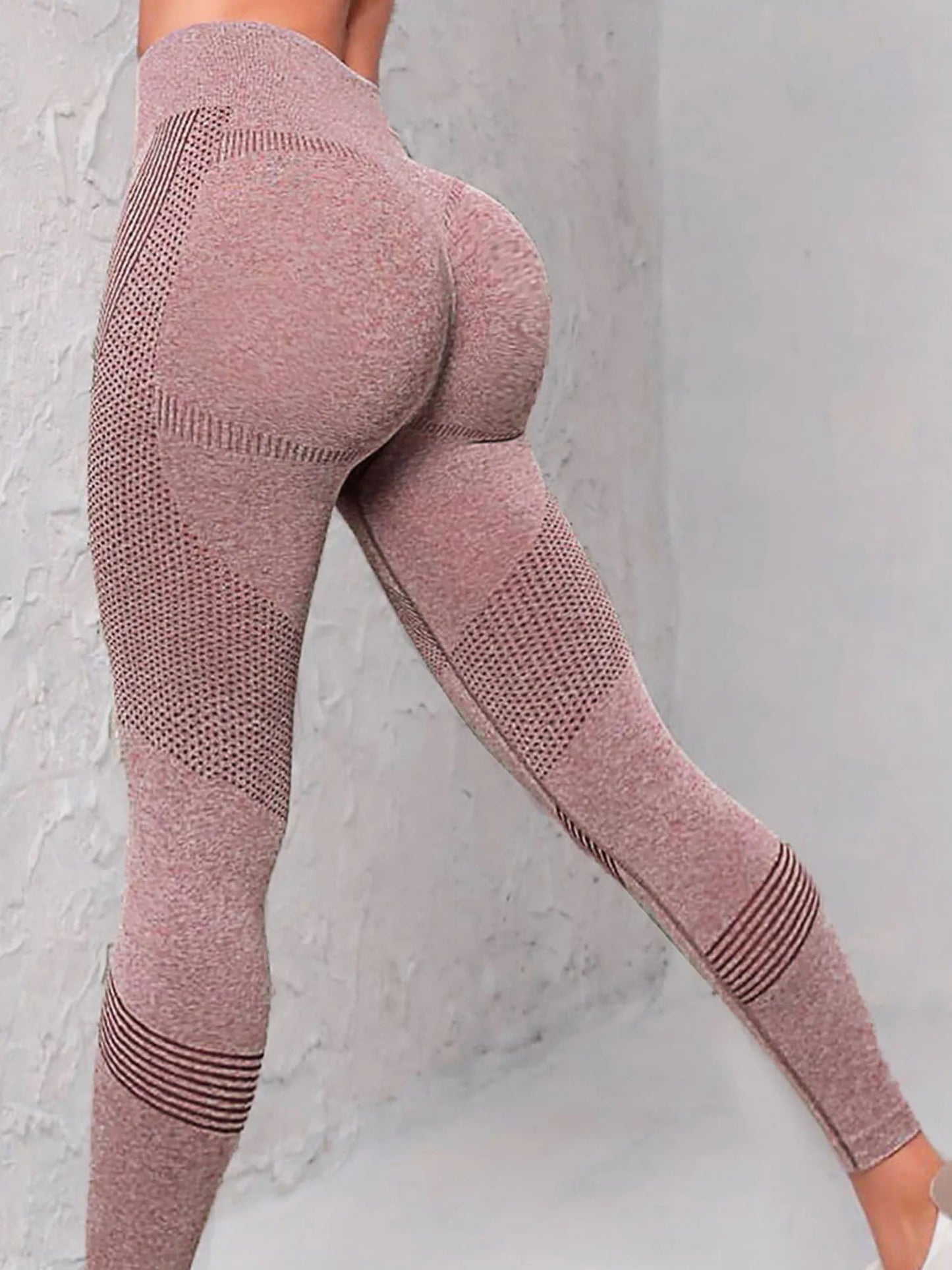 High Waist Compression Leggings with Butt Lift Technology - Tummy Control Yoga Pants with Stretchy Contour Design