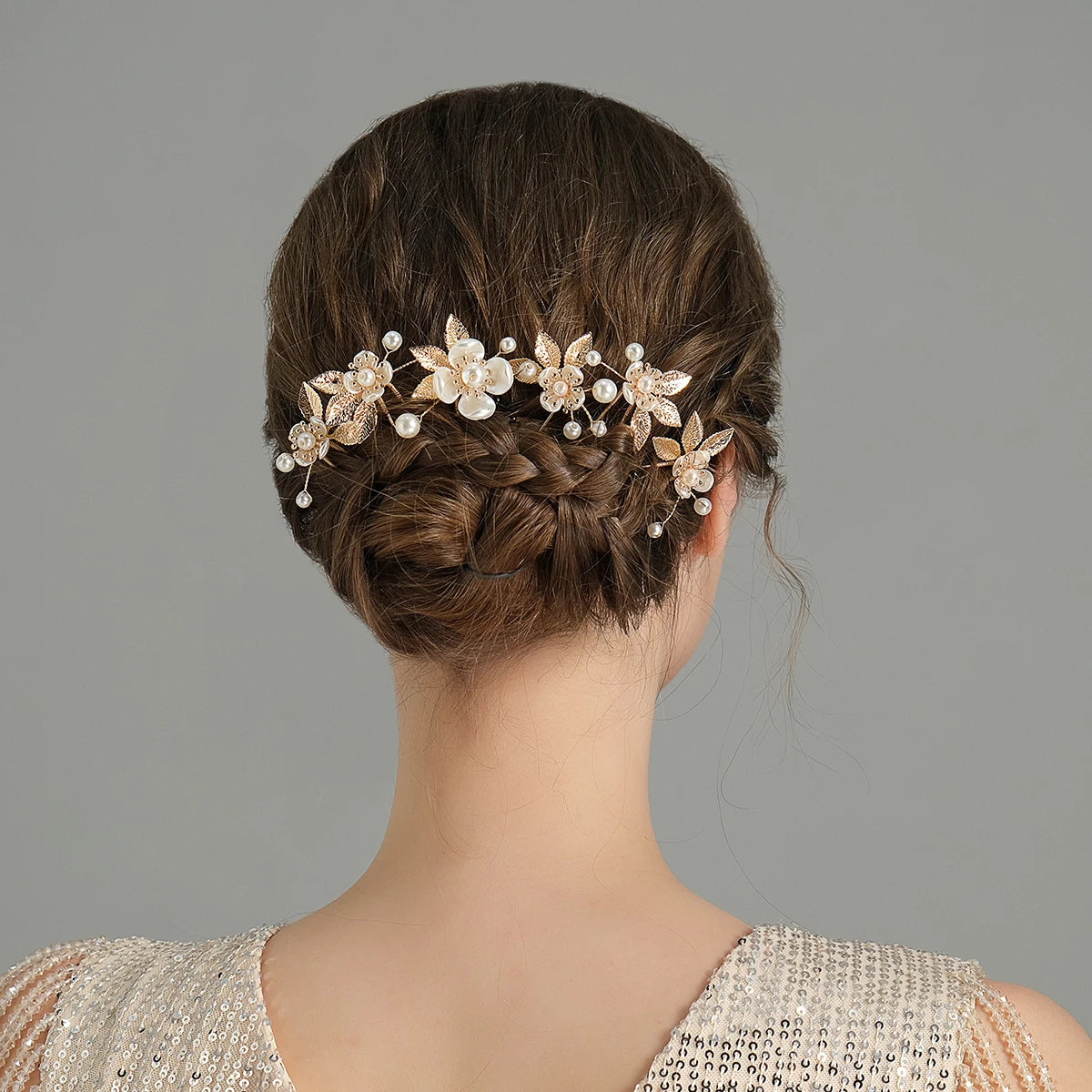 5pcs/pack Flower Clip Women Hair Clip Pearl Hair Comb Accessories Exquisite Hair Jewelry  Hairpin