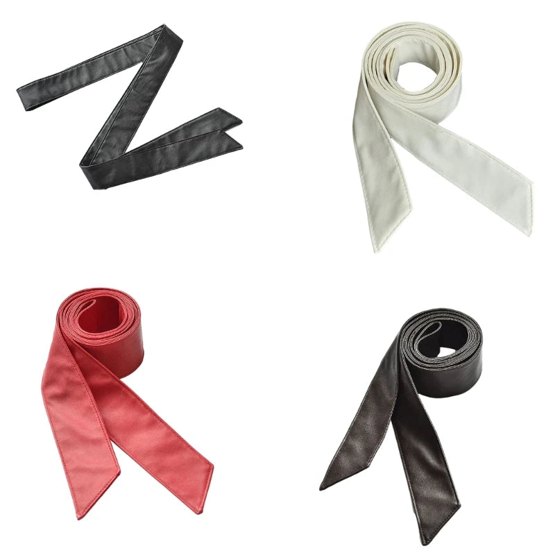 PU Sash Tie Waist Band for TrenchCoat Overcoat Jacket