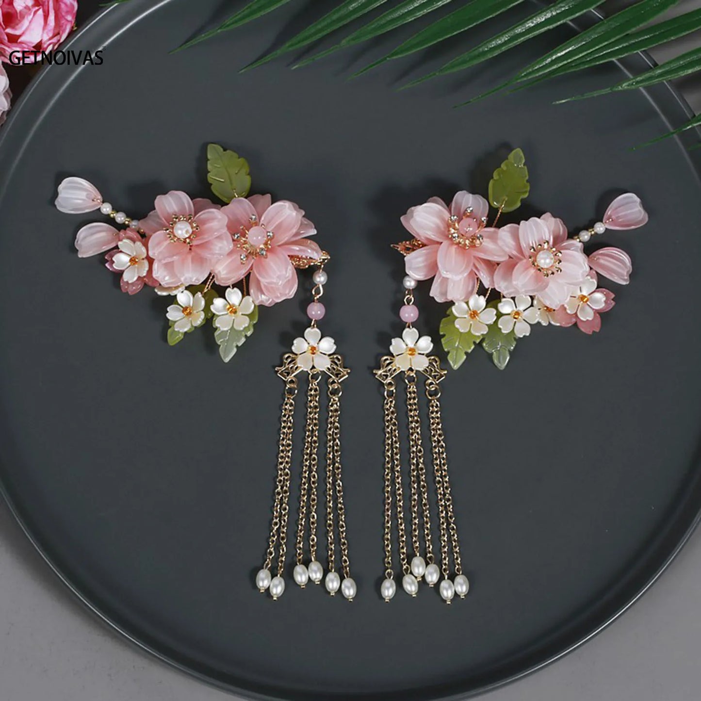 Hair Accessories & Earrings Set Hair Clip Hairpins Hair comb Bridal Headdress Retro Hair Accessories Headwear Gift Earrings
