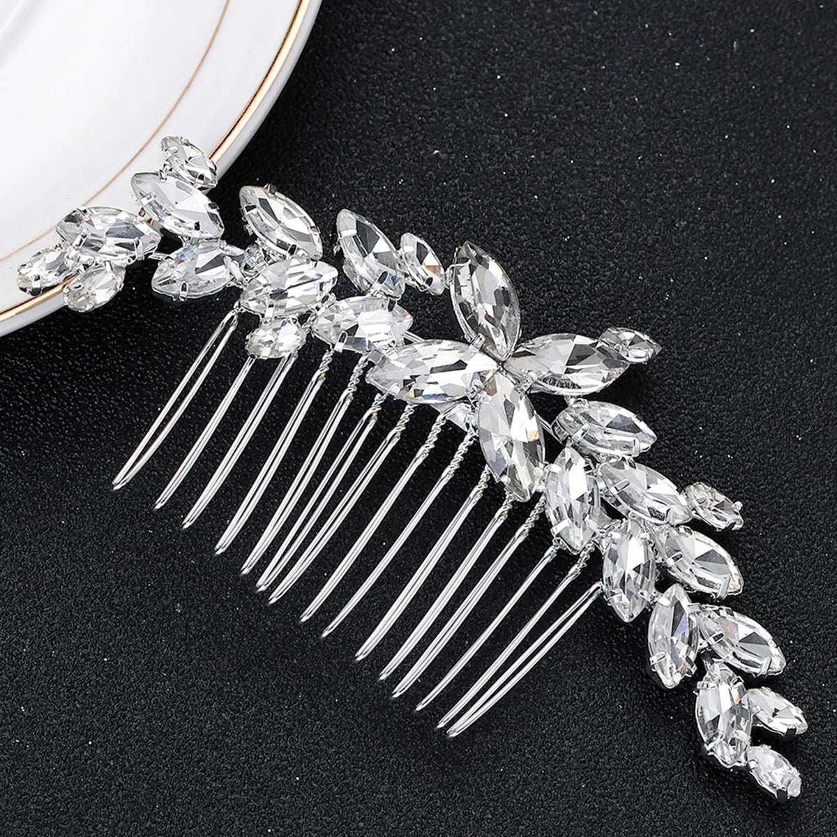 Comb Head Jewelry Bride Hair Clips Headpiece Crystal Women Bridal Hair Accessories Women Hair Ornaments