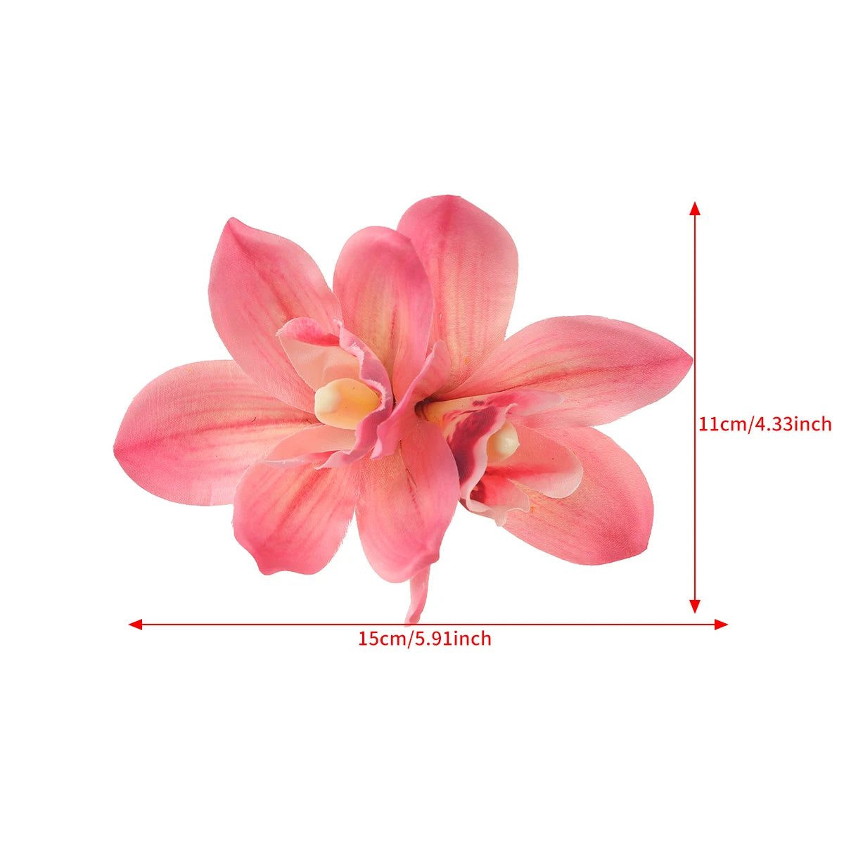 Orchid Flowers Hair Clips Bohemian Small Hairpin Barrette Beach Wedding Flower Women Holiday Hair Clip Hair Accessories