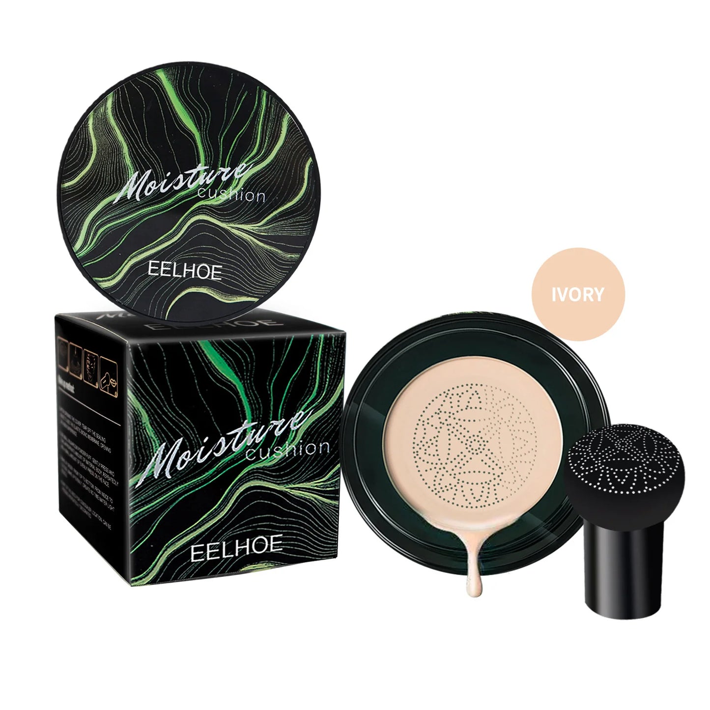 3color/set Mushroom Head Air Cushion BB Cream Oil-control Hides Facial blemishes Moisturizing Nude Foundation Concealer