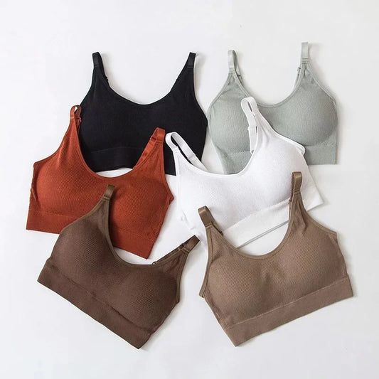 Seamless Sports Bra Fitness Top Yoga Bra Running Crop Top Push Up Sport Bra