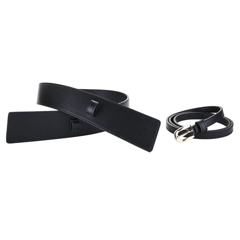 Wide Belt Style Genuine Leather Belt