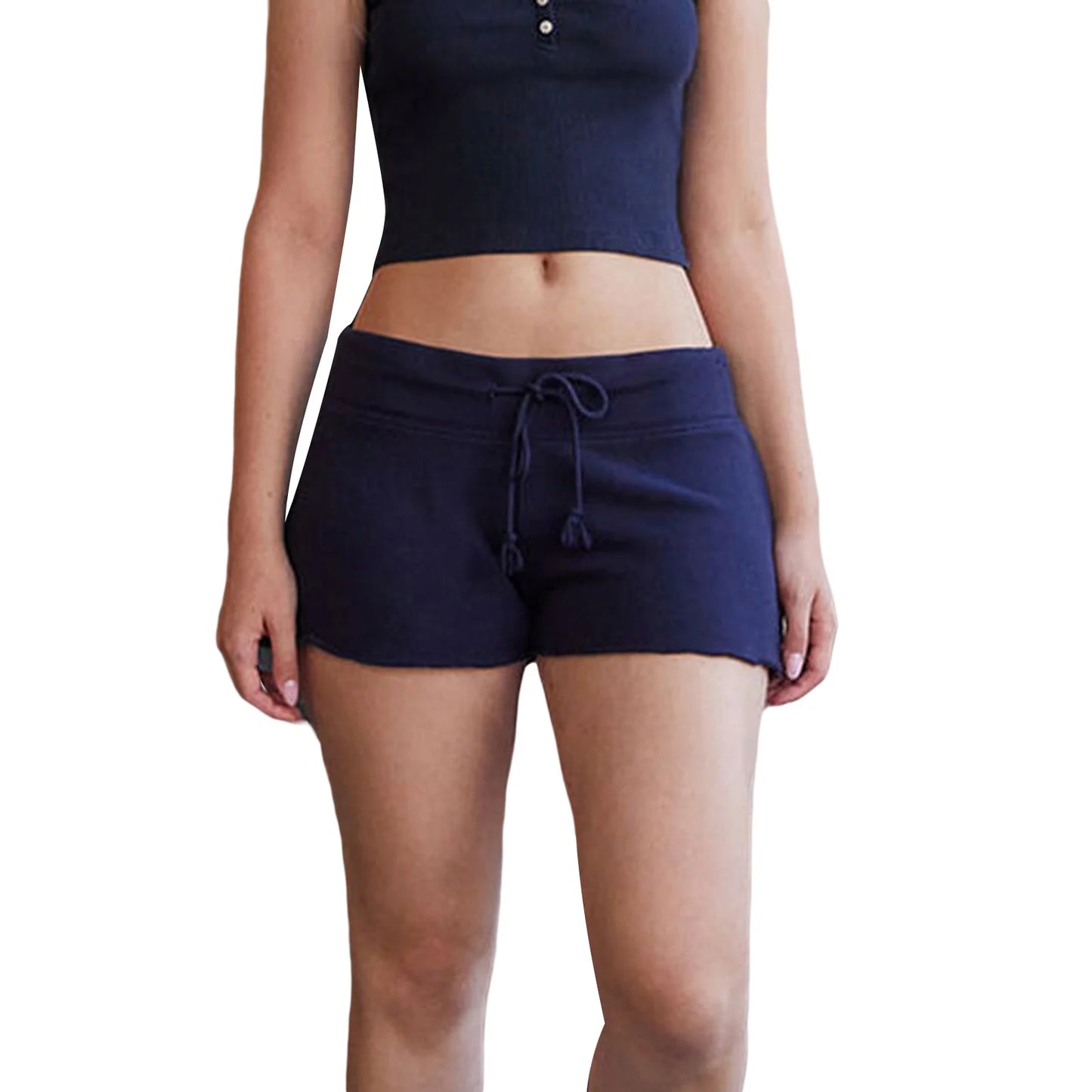 Lightweight Drawstring Waistband Athletic Shorts with Pockets for Running Yoga and Gym Workouts in Summer