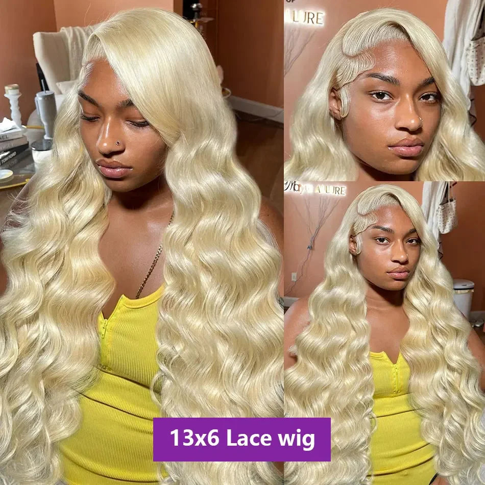 250 Density 30 40 Inch 613 Body Wave 13x6 HD Lace Frontal Wigs Human Hair Brazilian 13x4 Transparent Lace Front