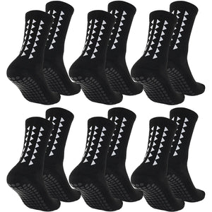 6Pairs men/women football grip socks towel bottom sport socks rugby soccer cycling running Exercise athletic socks