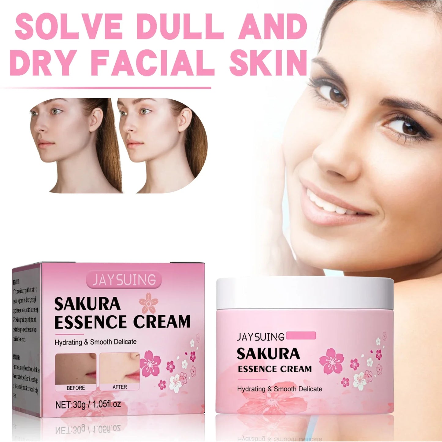 30g Cherry Blossom Essence Face Cream Facial  Moisturizing Cream