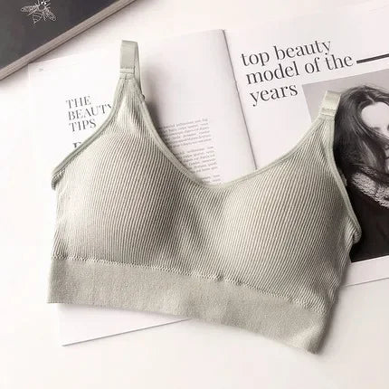 Seamless Sports Bra Fitness Top Yoga Bra Running Crop Top Push Up Sport Bra