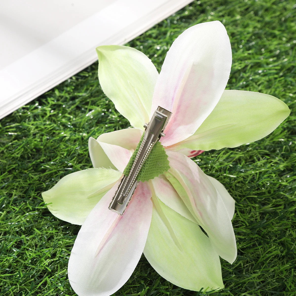 Orchid Flowers Hair Clips Bohemian Small Hairpin Barrette Beach Wedding Flower Women Holiday Hair Clip Hair Accessories
