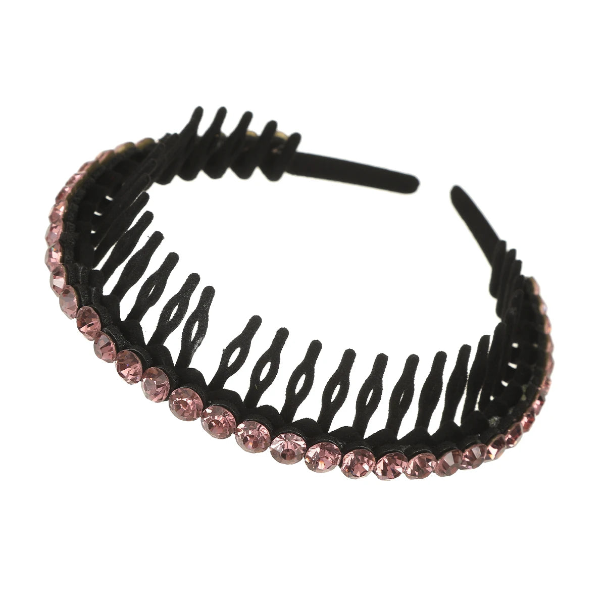 Luxury Non-slip Rhinestone Hair Hoops Bands Women Tooth Elastic Headbands For Women Shiny Hair Hoops Bezel Accessories