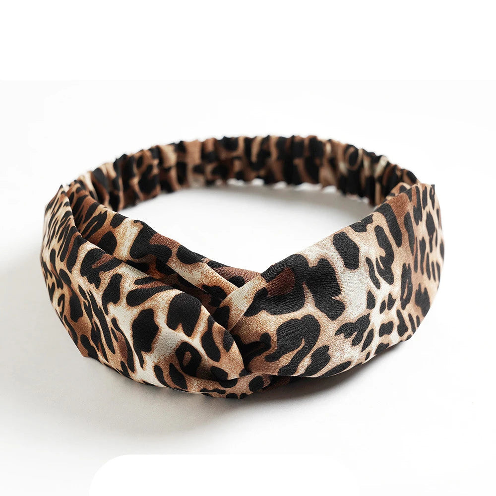Fashion Women Summer Bohemian Hair Bands Print Headbands Vintage Cross Turban Bandage Bandanas Hair Bands Hair Accessories