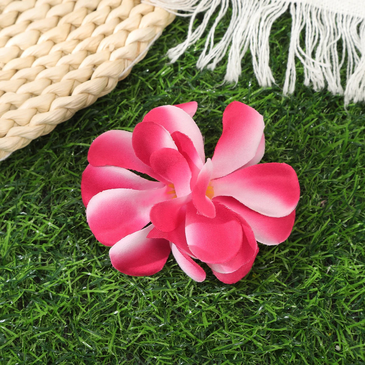 Orchid Flowers Hair Clips Bohemian Small Hairpin Barrette Beach Wedding Flower Women Holiday Hair Clip Hair Accessories