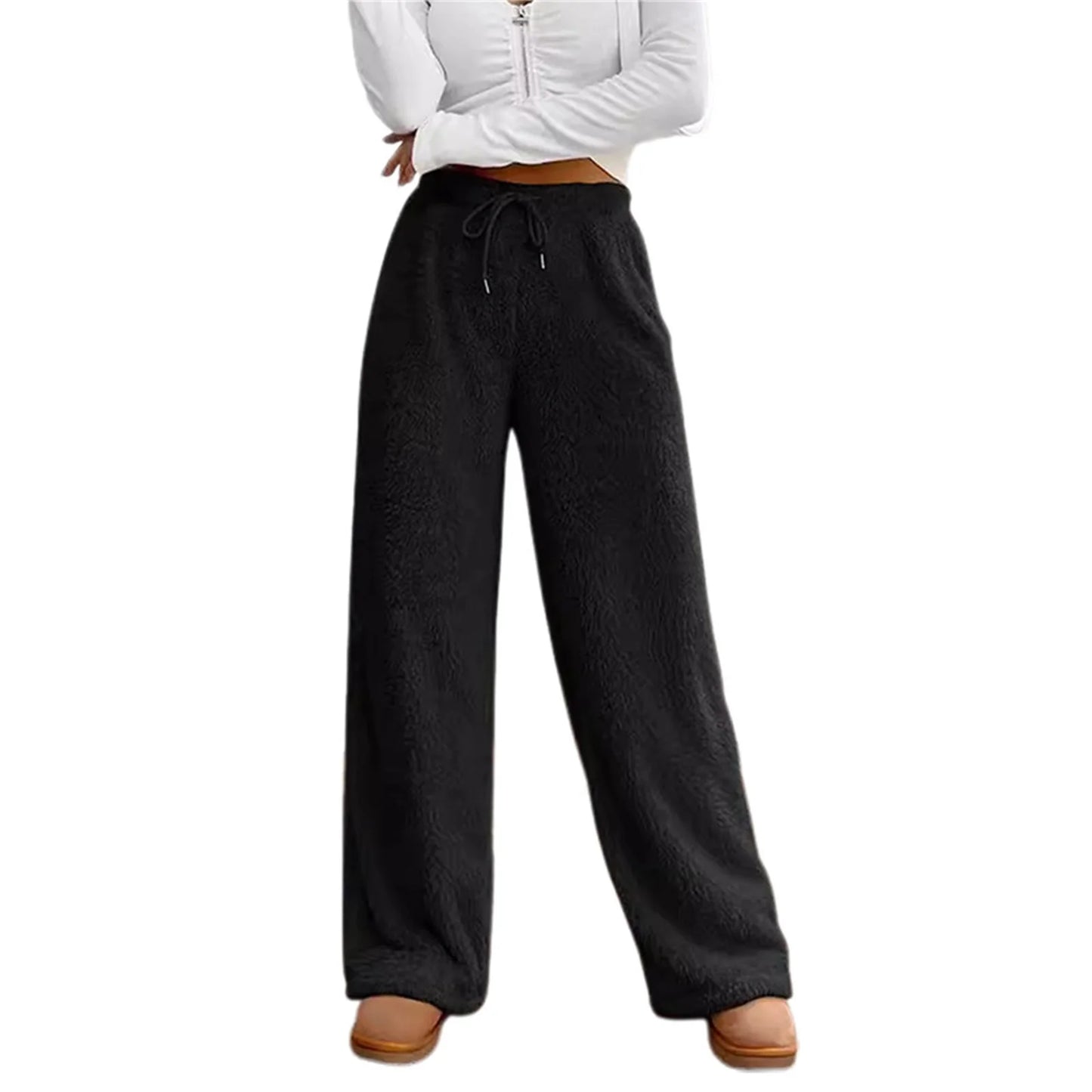 Women s Solid Color Lounge Pants with Elastic Waistband for Ultimate Comfort and Relaxation - Casual Pajama Bottoms for Sleep
