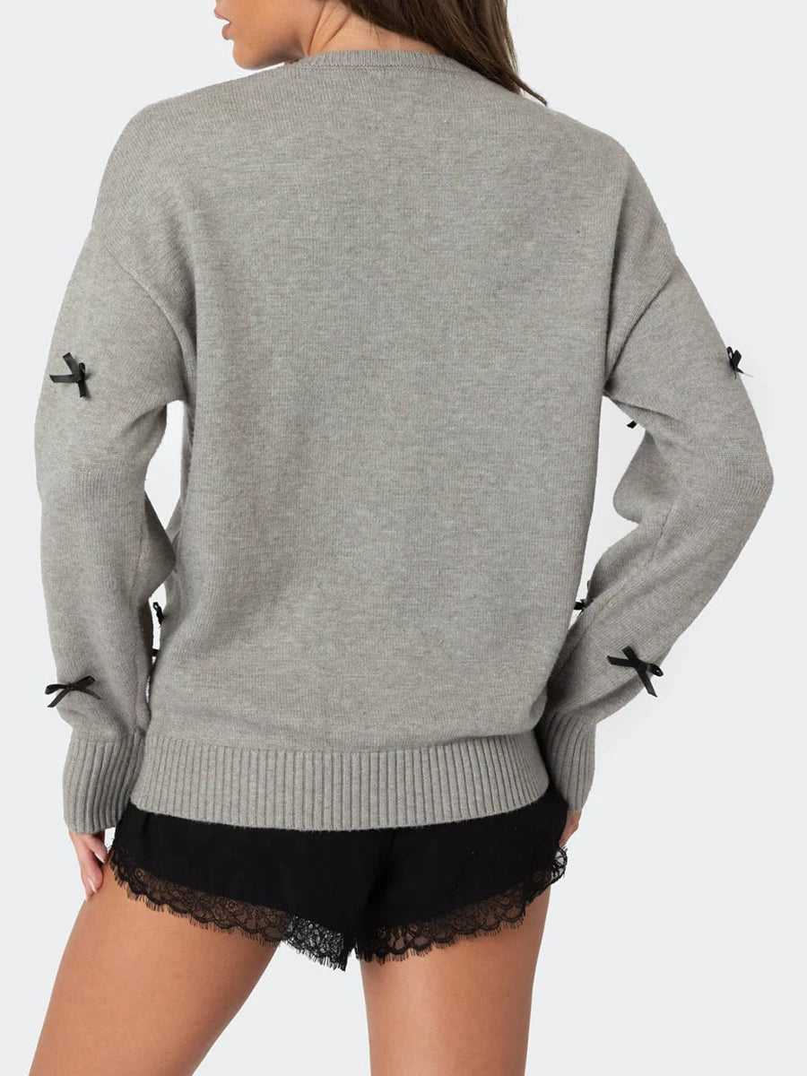 Women s Winter Cable Knit Sweater Round Neck Long Sleeve Ribbed Hemline Solid Color Warm Cozy Casual Pullover