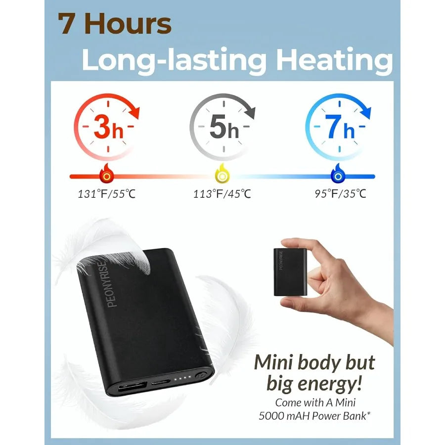 Heated Scarf with 5000mAh Battery Pack