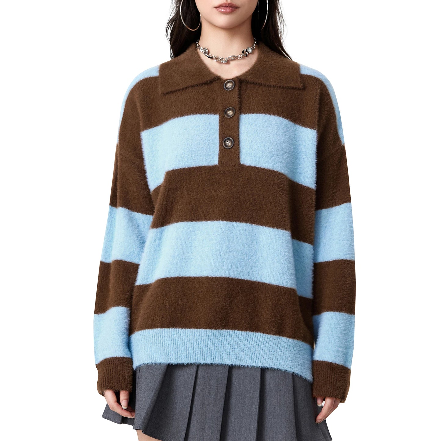 Women s Winter Sweaters Fashionable Warm Cable Knit Turtleneck Pullover Sweater with Ribbed Cuffs and Hem