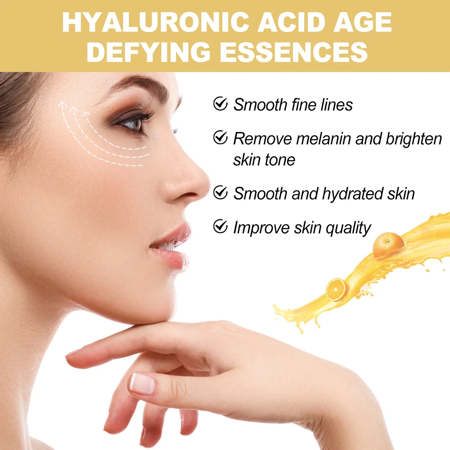 5Boxes Hyaluronic Acid Firming Essence Diminish Spots Reduce Wrinkles Improve Dry Skin Brighten Skin Tone