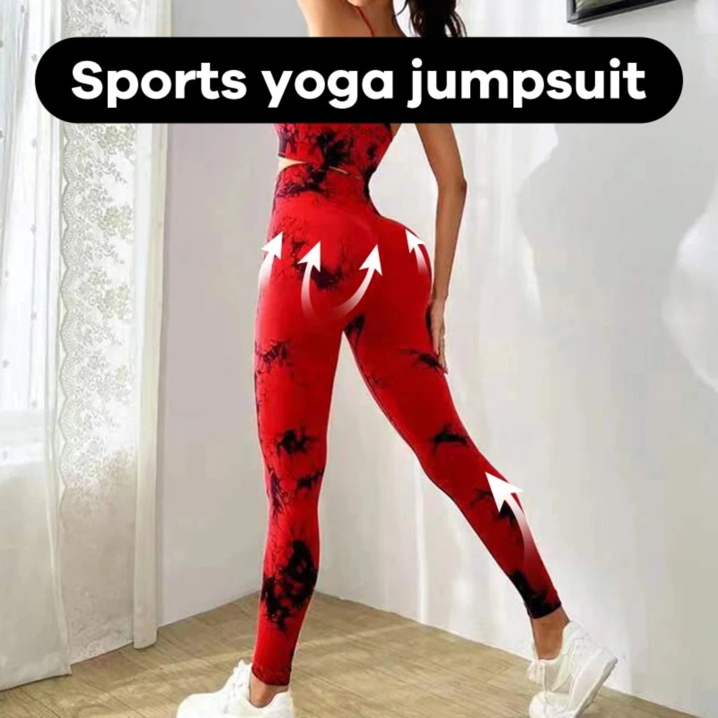 Tie Dye Yoga Tracksuit Fitness Yoga Sets  Workout Bra+High Waist Leggings