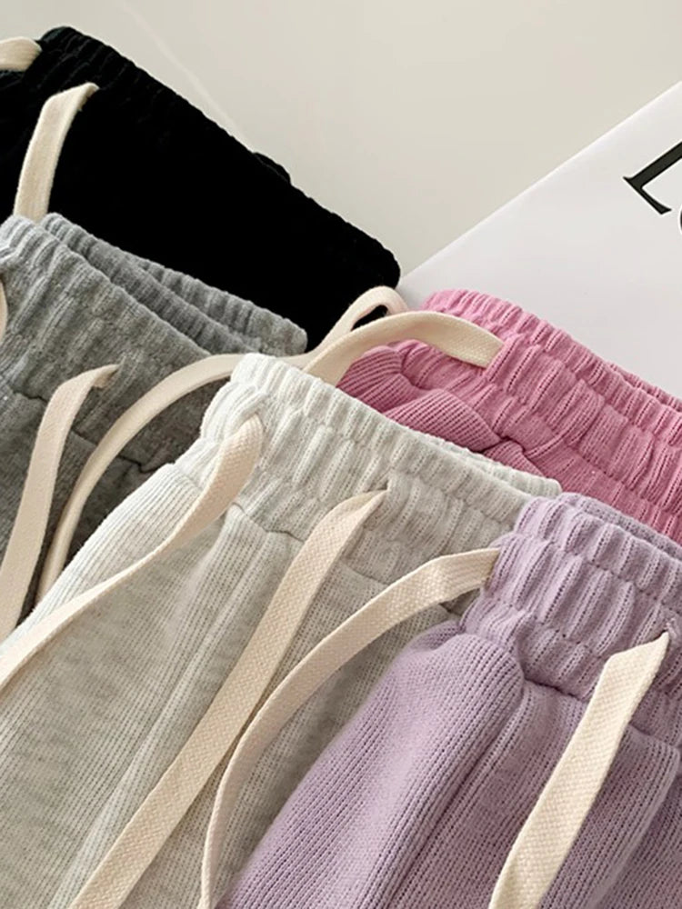 Shorts Women Elasticity Lovely Style Sweet Simple Pure Oversize Trousers