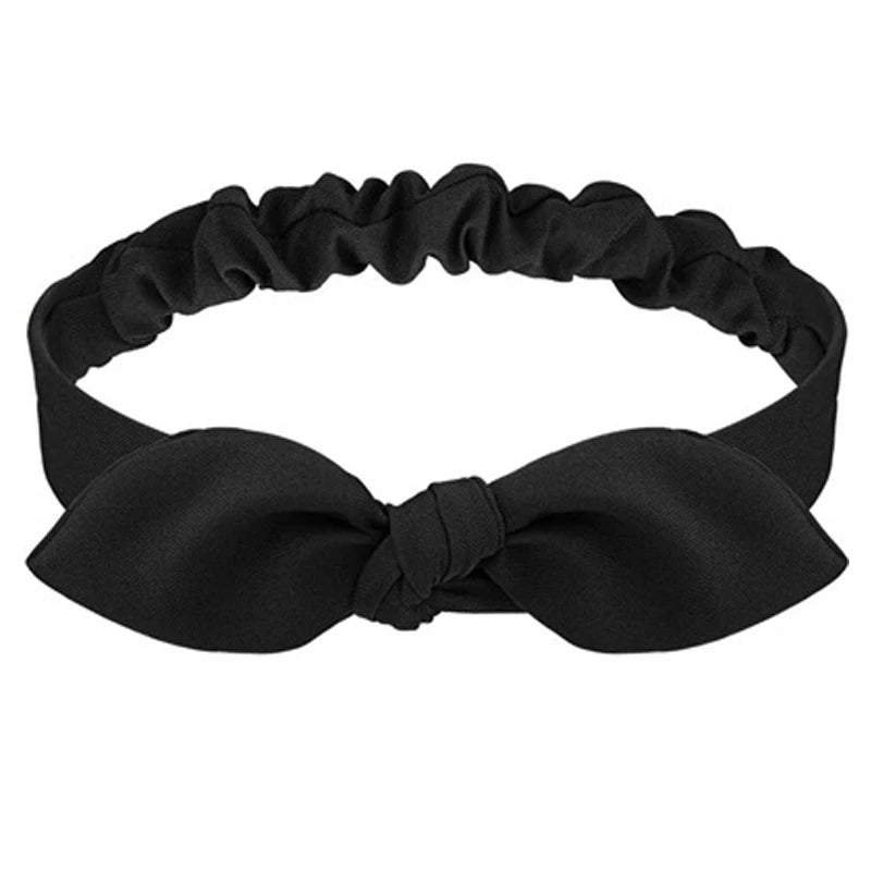Boho Women Soft Solid Print Headbands Vintage Cross Knot Elastic Hairbands Turban Bandanas Hair Bands Hair Accessories