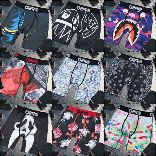Sexy Men Boxer Underwear Breathable Mens Boxershorts Men's  Underpants Plus Size Fashion Printed Man Boxers Briefs Trunks