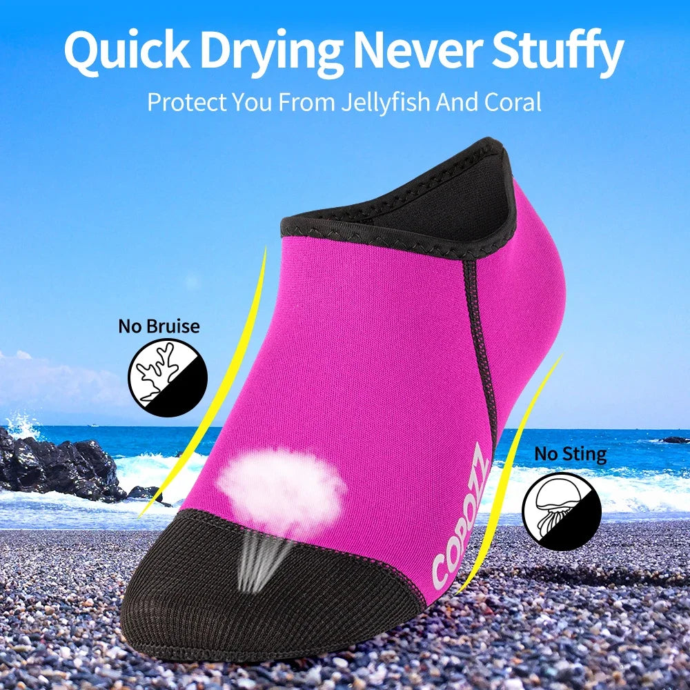3MM Neoprene Diving Socks Beach Snorkeling Fins Water Shoes Non-Slip Sneaker