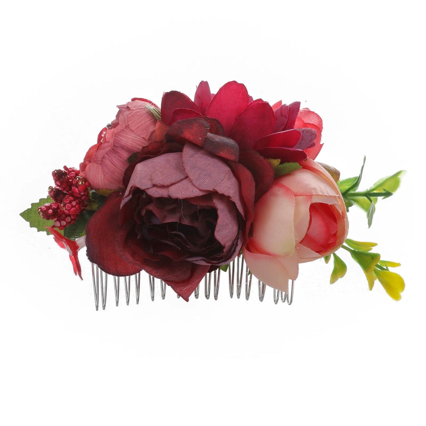 Flower Hair Comb Hairpin Bouquet Headdress Hair Combs Hair Accessories for Women Girls Floral Hairpins