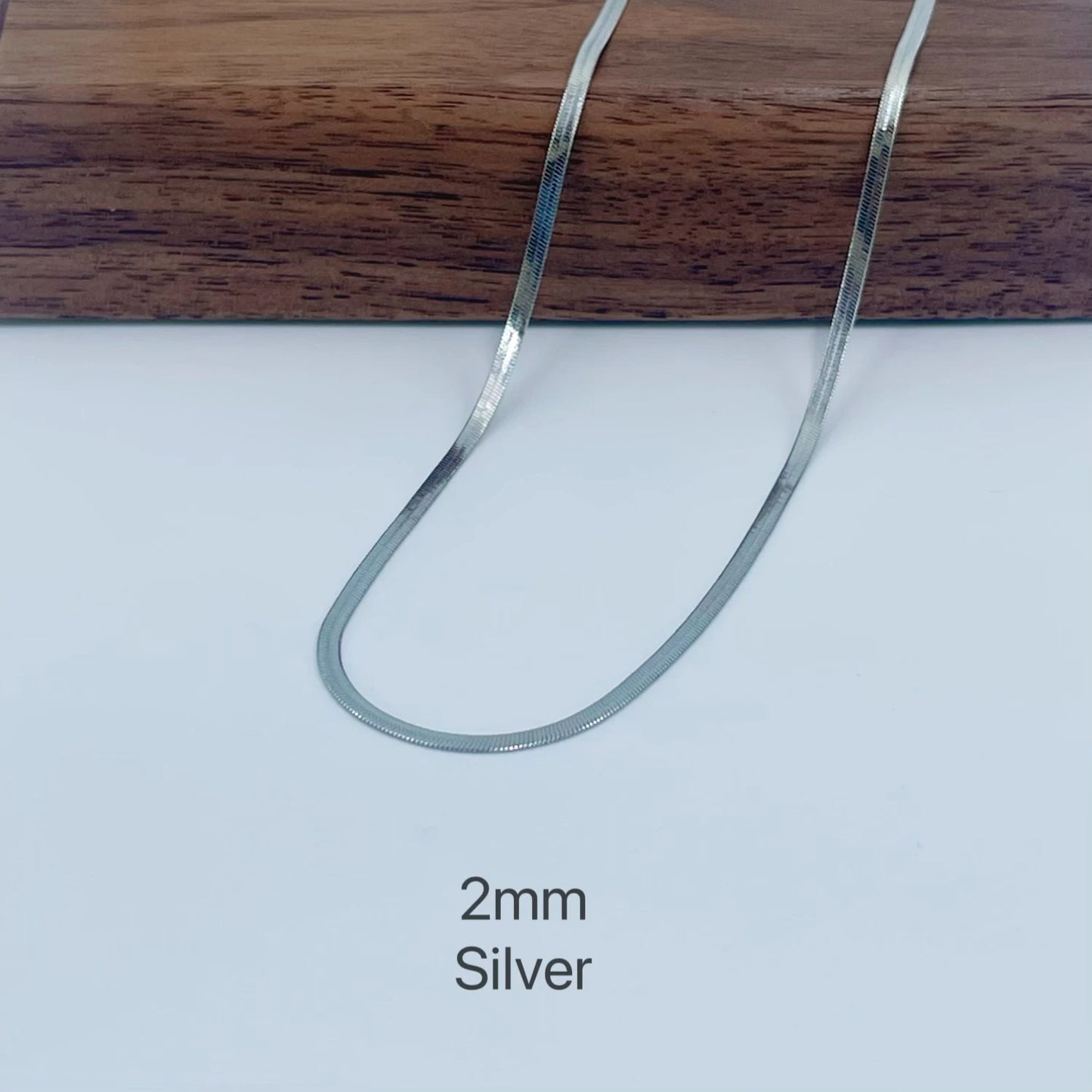 Minimalist Unisex Snake Chain Necklace Choker Stainless Steel Herringbone Gold Color Fashion Jewelry Gift For Women and Men