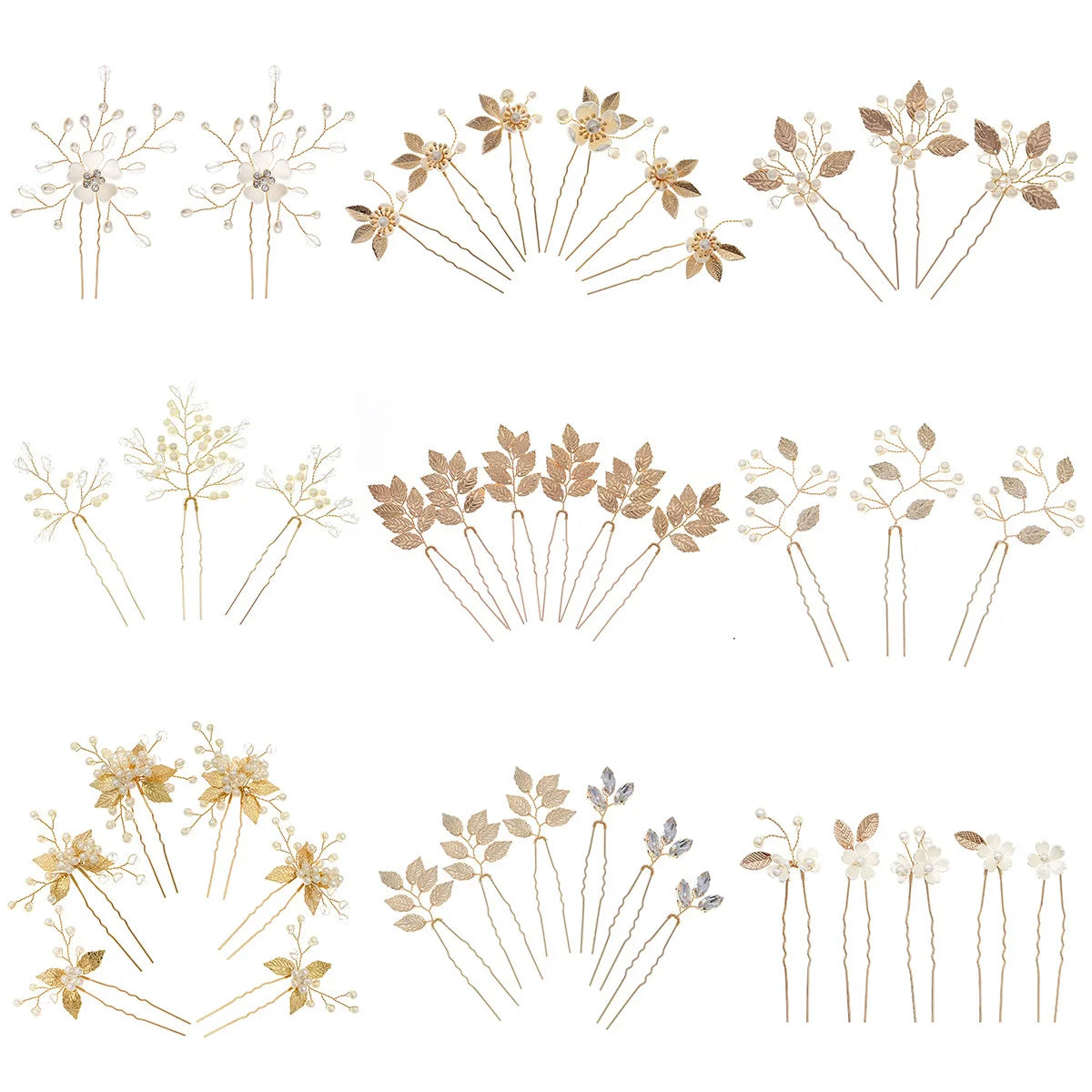 5pcs/pack Flower Clip Women Hair Clip Pearl Hair Comb Accessories Exquisite Hair Jewelry  Hairpin