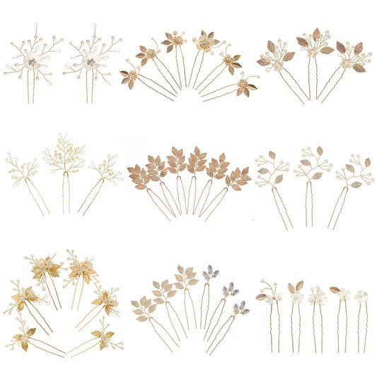 5pcs/pack Flower Clip Women Hair Clip Pearl Hair Comb Accessories Exquisite Hair Jewelry  Hairpin