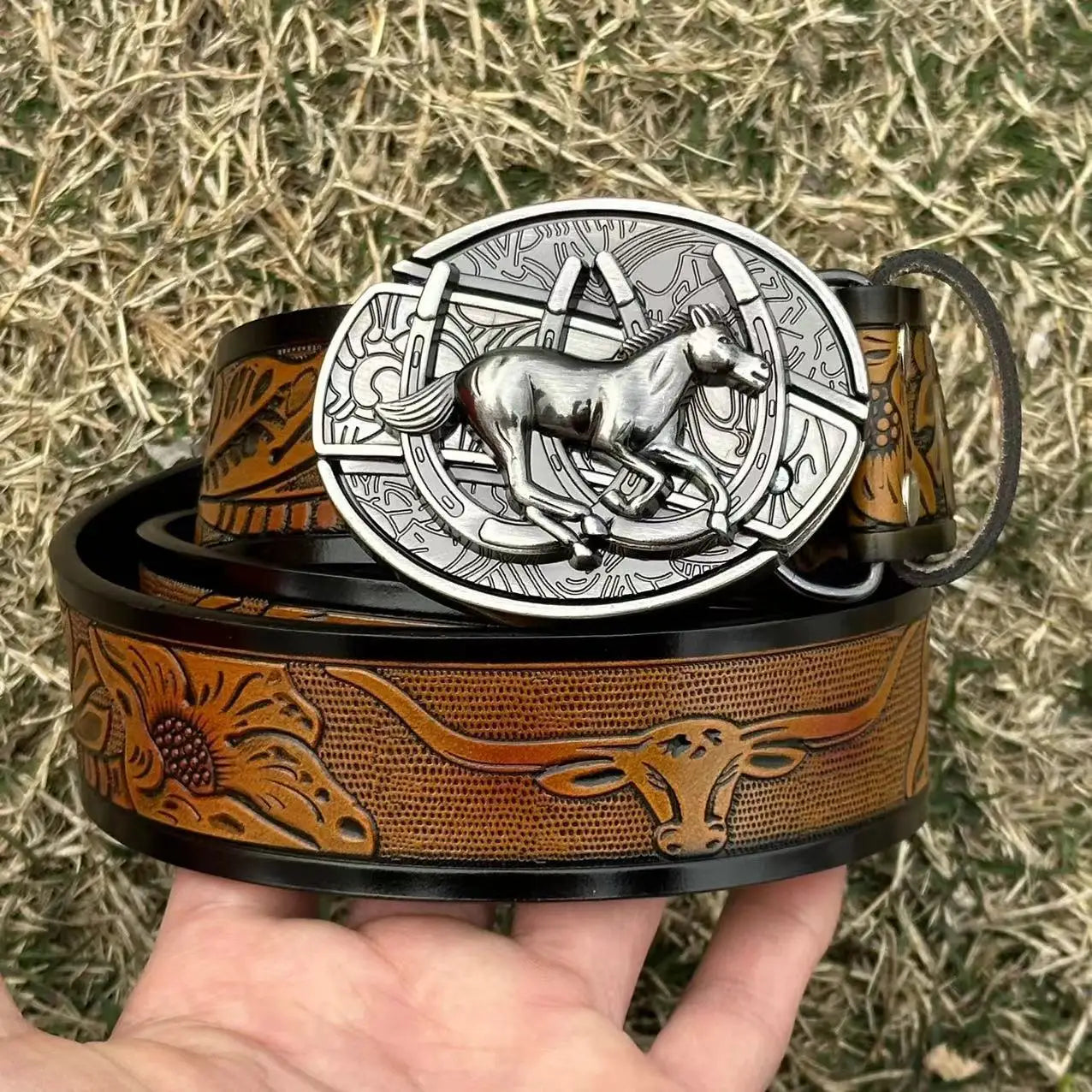 Genuine Luxury Brand Belt Metal Buckle High-Quality PU Leather Soft