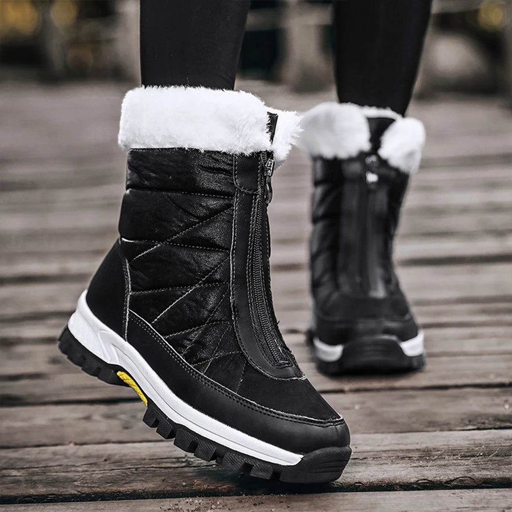 Boots Snow Fashion Shoes  Fur Keep Warm Boots  Soft Plush