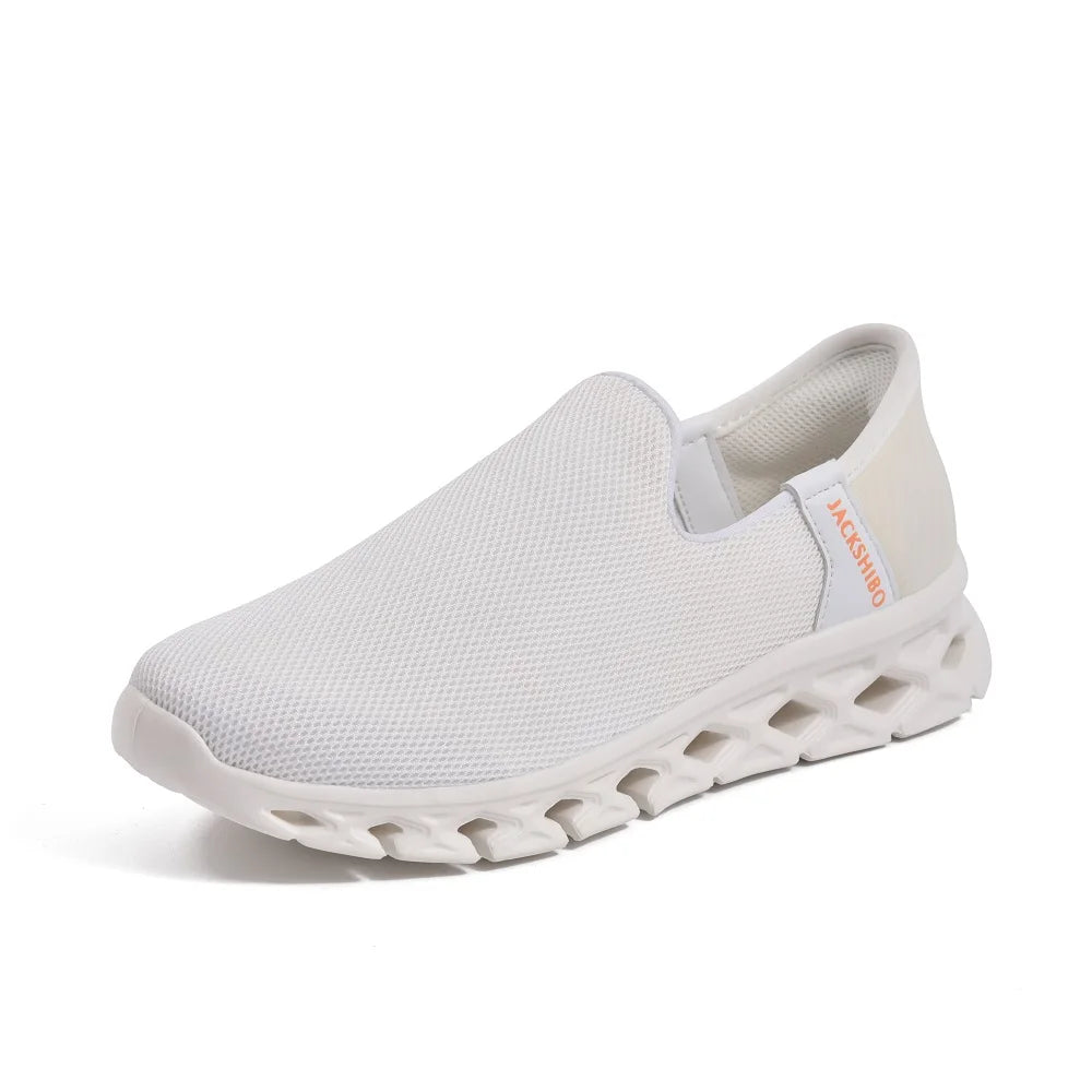Slip on Sneakers  Walking Shoes with Arch Support Memory Foam