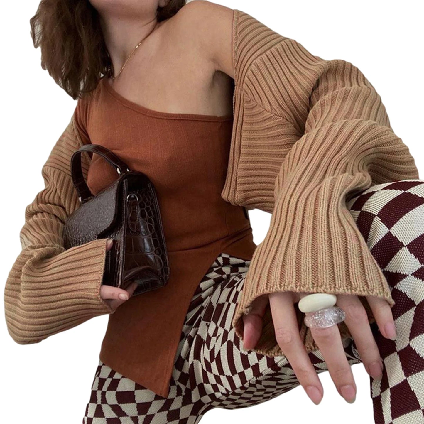 Women s Stylish Knit Sweater Jacket Chic and Cozy Solid Color Cardigan with a Flattering Loose Fit for a Trendy Look