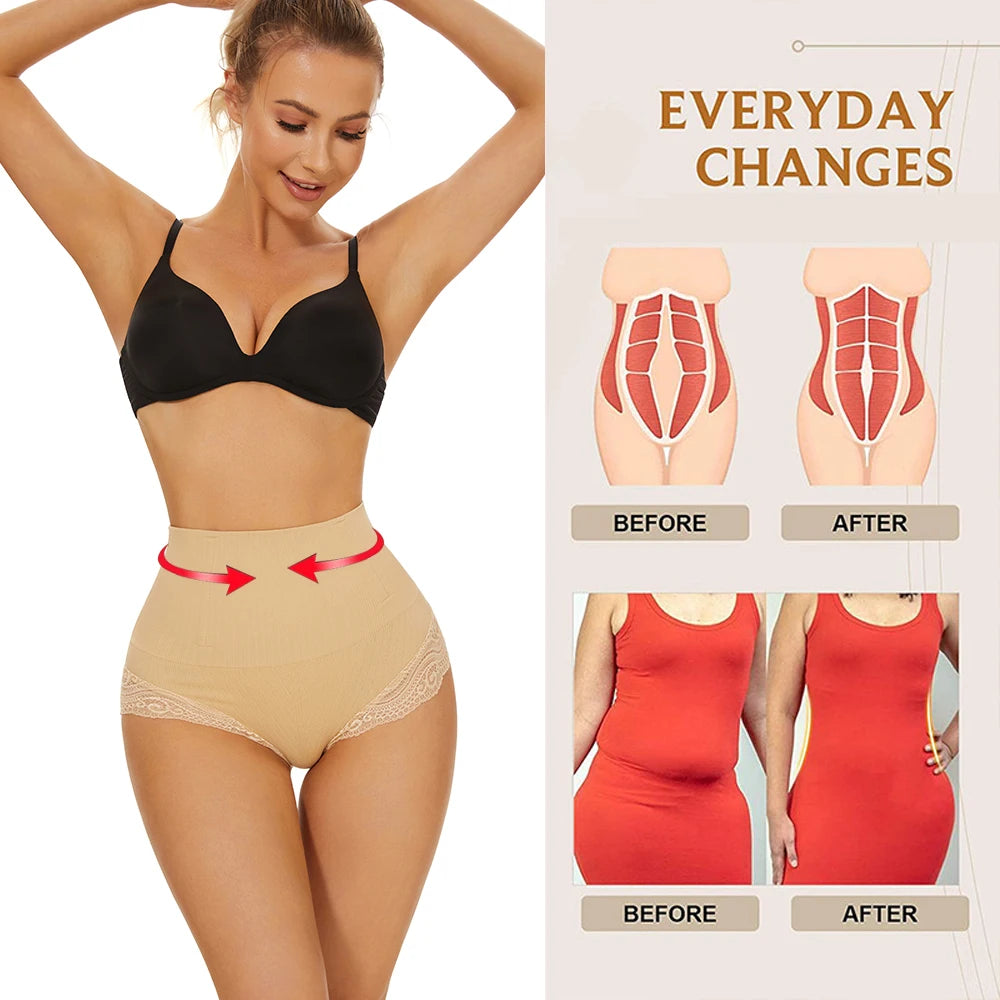 High Waist Seamless Panties  Shapewear Tummy Control Briefs  Bodyshaper