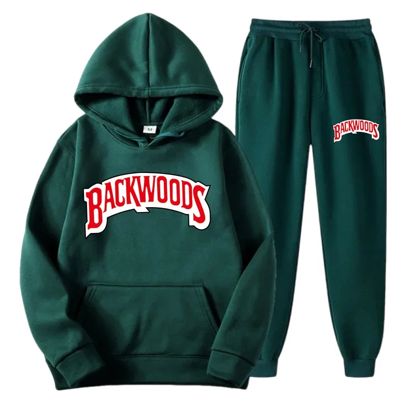 Winter Hoodie Sets Men Fashion Fleece Hoodies Brand Pants Casual Jogger Suit Tracksuit Sweatshirt Woman Pullover