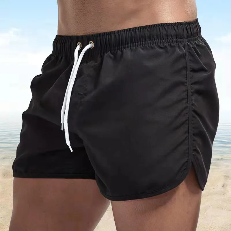 Summer Men's Swimwear Shorts Brand Beachwear Sexy Swim Trunks Men Swimsuit Low Waist Breathable Beach Wear Surf