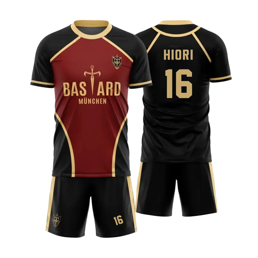 3D printed men's football short sleeved shorts set, comfortable street sportswear,  summer short sleeved top