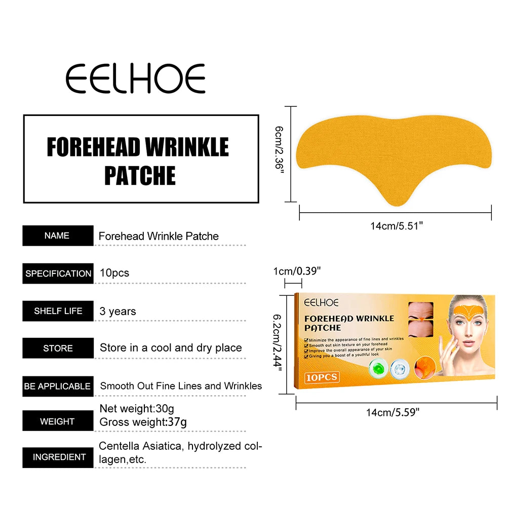 100-10pcs Collagen Forehead Wrinkle Patch