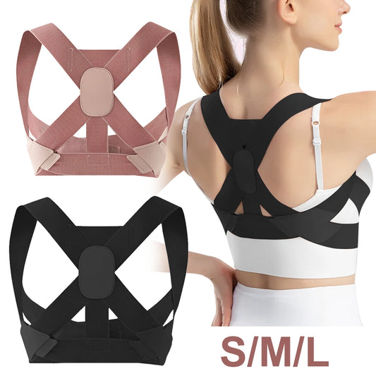Adjustable Posture Corrector Brace for Women Back Straightener Invisible Adjustable Upper Back Brace for Lumbar Shoulder Spine