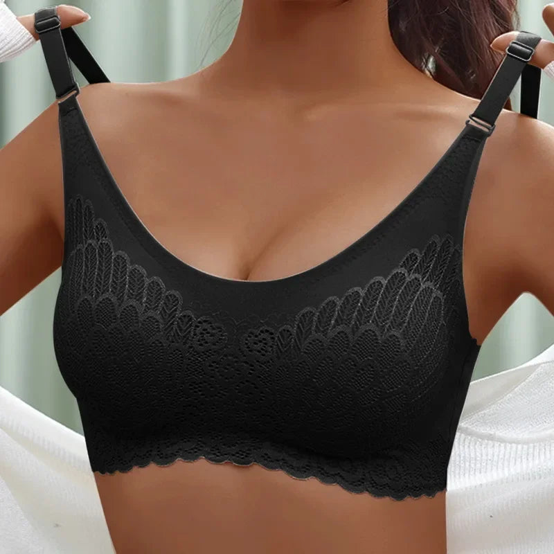 Seamless Push Up Yoga Bra Lace Breathable Bralette Sports Bra  Fitness Tops Gym Running Crop Top Sportswear