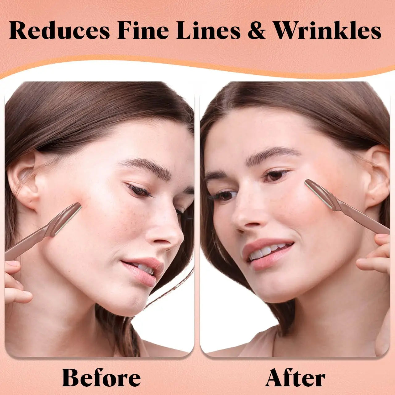 Dermaplaning Tool-12pc face razors for smooth skin. Eyebrow trimmer & facial hair remover for women