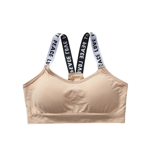 Push Up Bra Fitness Seamless Bra With Pad Strappy Back