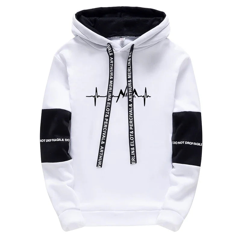 Men's Tracksuit Casual Classic Hooded Sweatshirt Jogging Clothing High Quality Simplicity Versatile Printing Tops Pants Suit