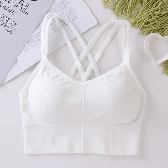 Sports Bra Fitness Top Seamless Running Yoga Gym Crop Top Push Up Sport Bra