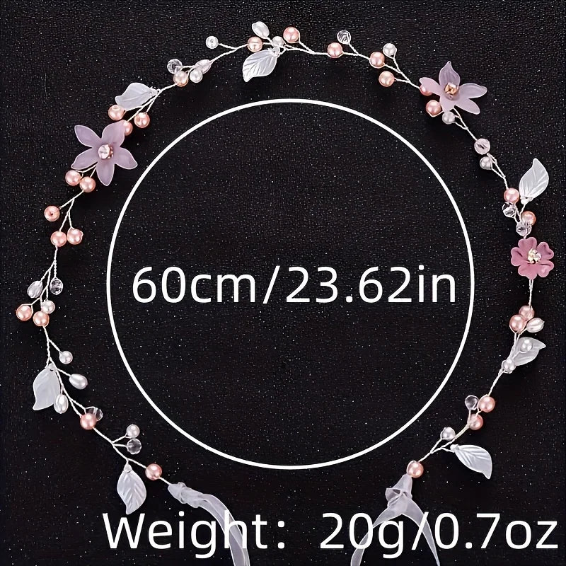 Crystal Leaf Hair Vine Band Headband Rhinestone Flower Headband For Women Hair Accessories Jewelry Headband