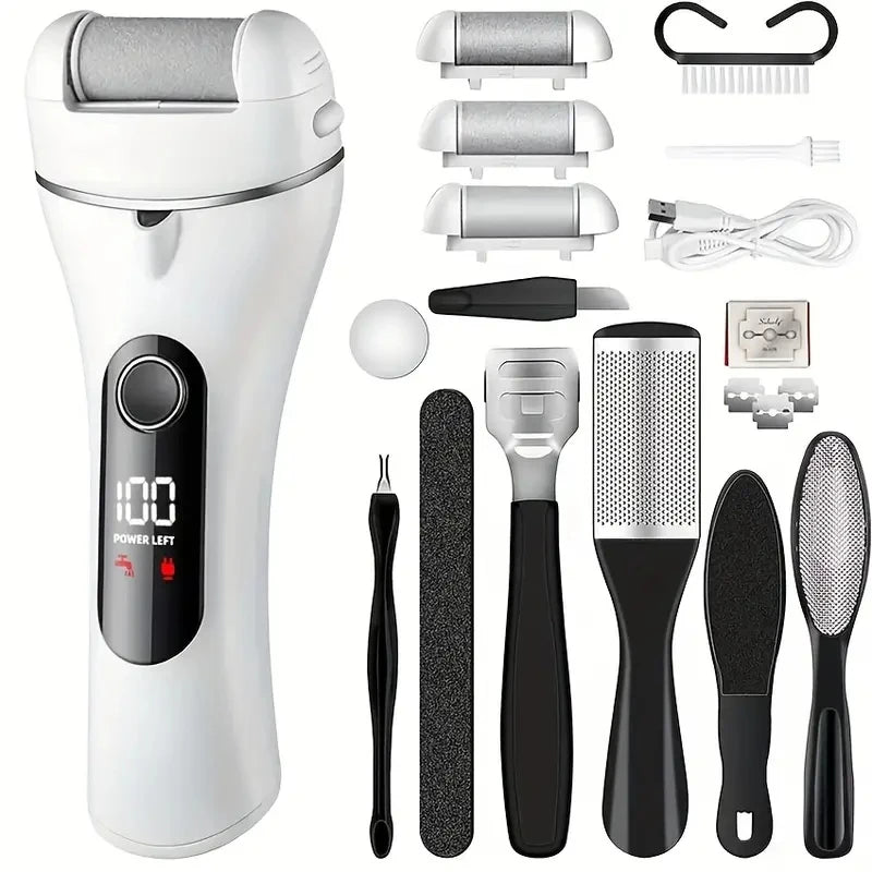 14-in-1 Rechargeable Electric Foot Callus Remover Kit