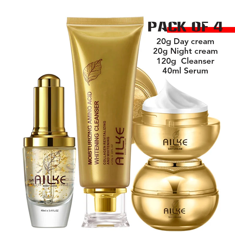 24K gold facial essence glycerin liquid toner face skin cream  moisturizing